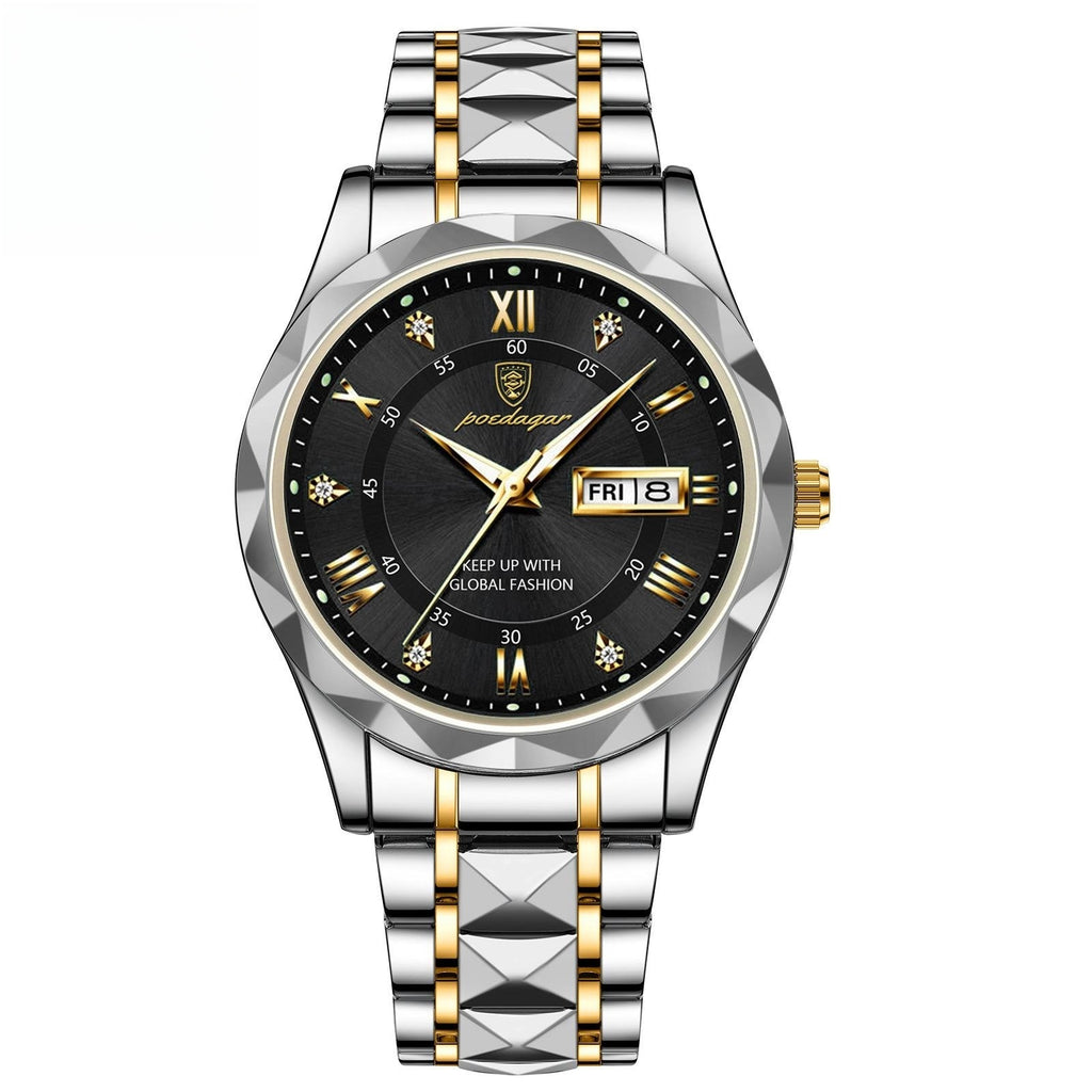 Men's Waterproof Double Calendar Luminous Quartz Watch - 𝓢𝓱𝓸𝓹𝓵𝓮𝓬𝔂
