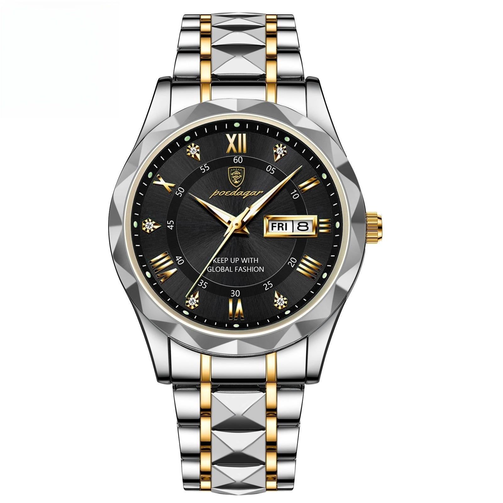 Men's Waterproof Double Calendar Luminous Quartz Watch - 𝓢𝓱𝓸𝓹𝓵𝓮𝓬𝔂