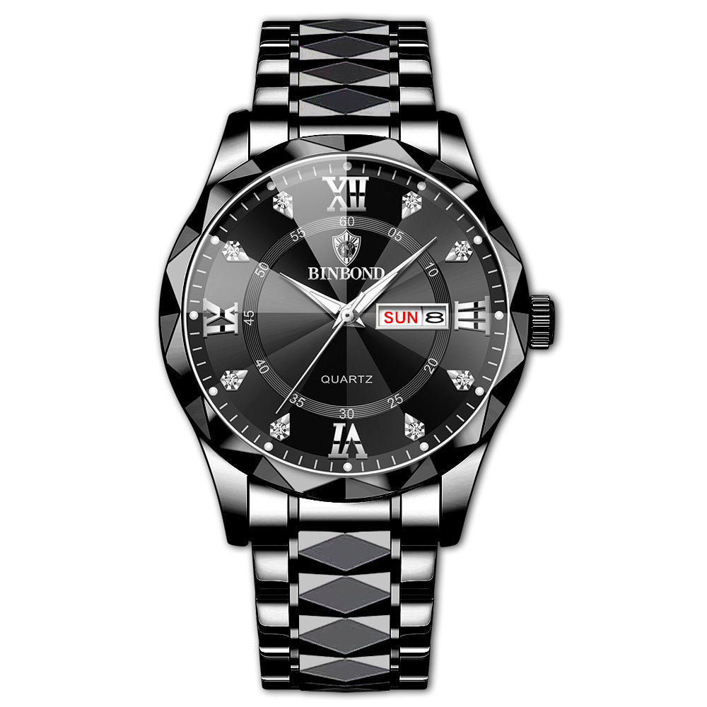 Waterproof Luminous Dual Calendar Watch Men's - 𝓢𝓱𝓸𝓹𝓵𝓮𝓬𝔂