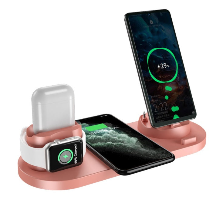 Wireless Charger For IPhone Fast Charger For Phone Fast Charging Pad For Phone Watch 6 In 1 Charging Dock Station - 𝓢𝓱𝓸𝓹𝓵𝓮𝓬𝔂