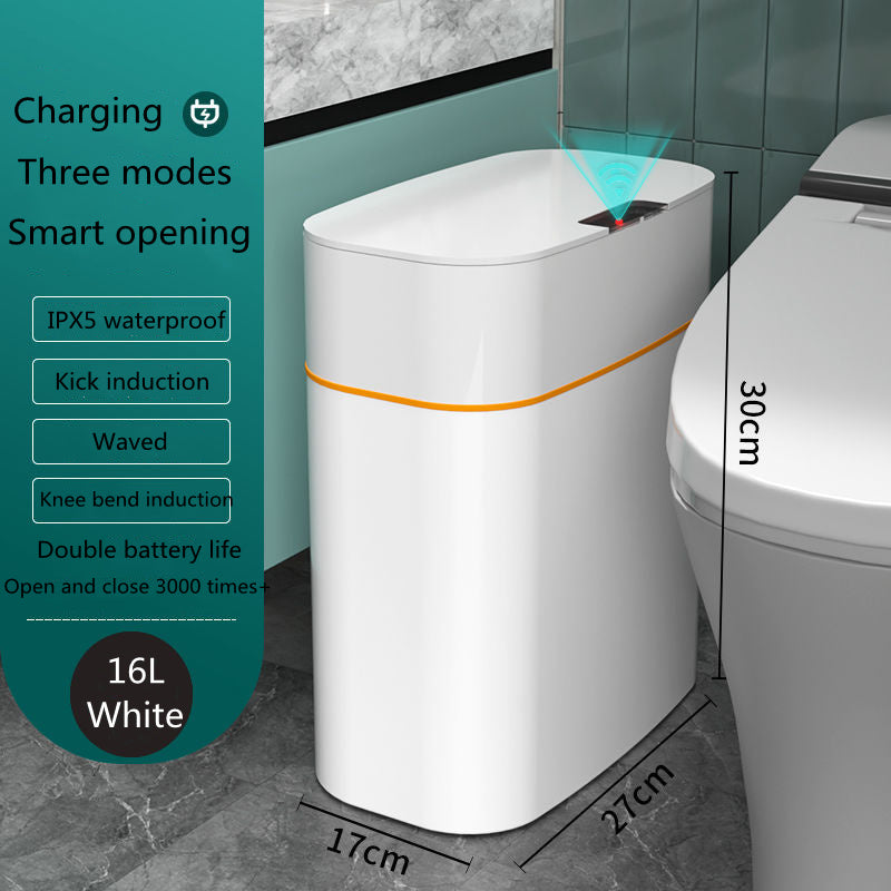 Smart Trash Can With Lid For Bedroom And Living Room Kitchen Storage Box Trash Can Induction Small Car Box Automatic Smart Dustbin Smart Trash Bin - 𝓢𝓱𝓸𝓹𝓵𝓮𝓬𝔂
