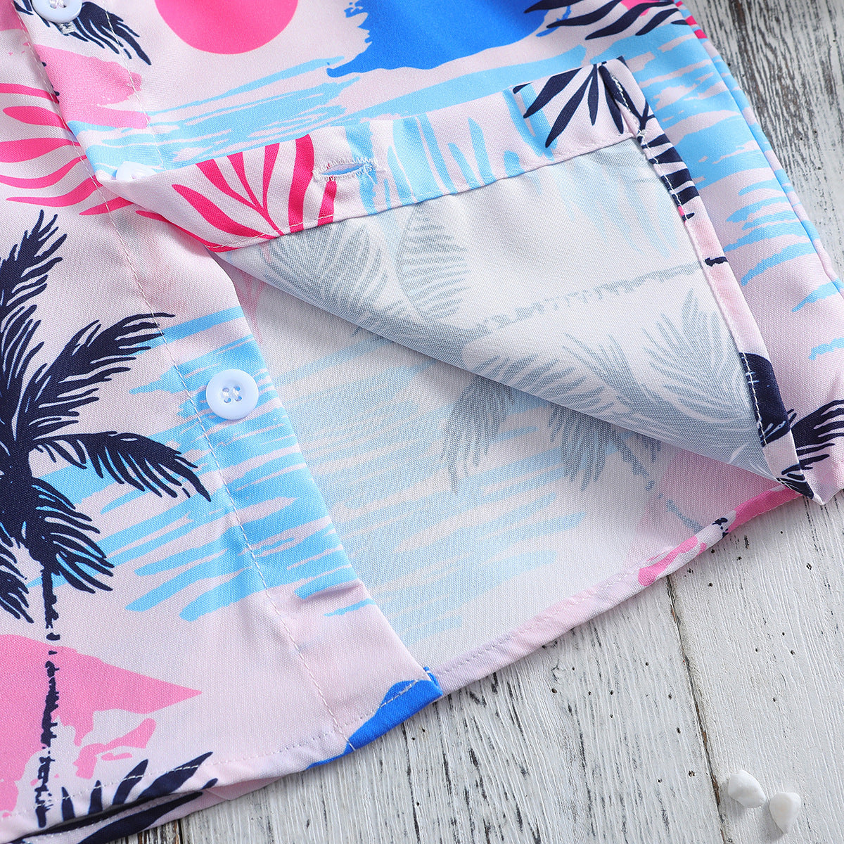 Summer New Boys' Short-sleeved Printed Shirt And Shorts Two-piece Set - 𝓢𝓱𝓸𝓹𝓵𝓮𝓬𝔂