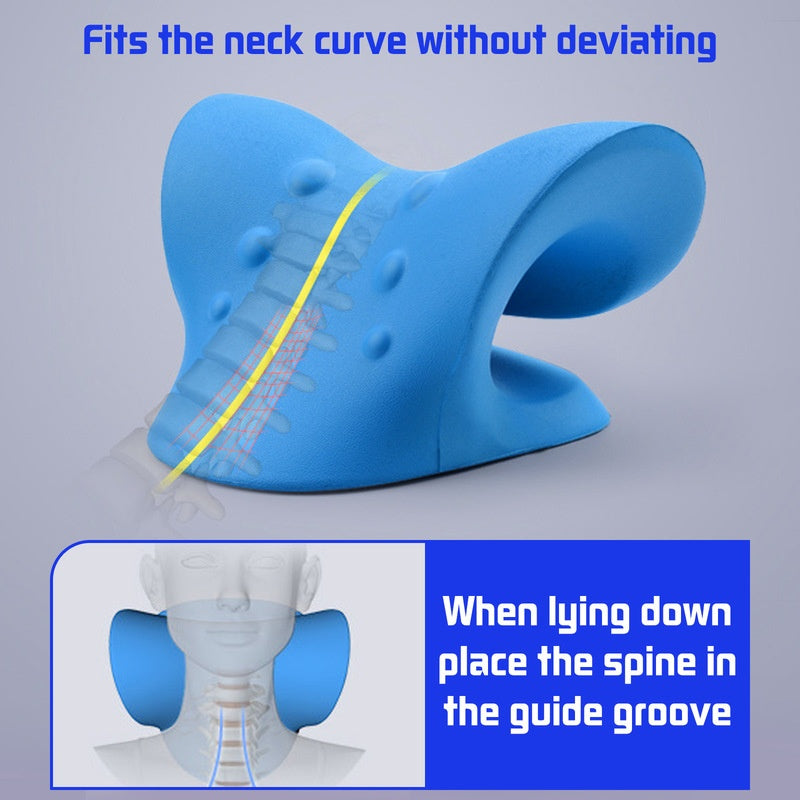 Cervical Spine Stretch Gravity Muscle Relaxation Traction Neck Stretcher Shoulder Massage Pillow Relieve Pain Spine Correction - 𝓢𝓱𝓸𝓹𝓵𝓮𝓬𝔂