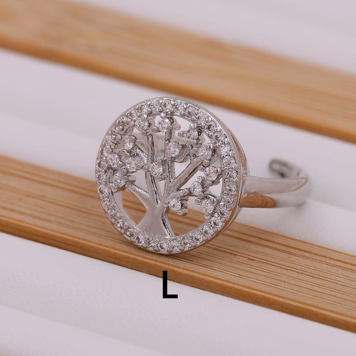 Tree Of Life Women's Ring Gold-plated Inlaid Zircon - 𝓢𝓱𝓸𝓹𝓵𝓮𝓬𝔂