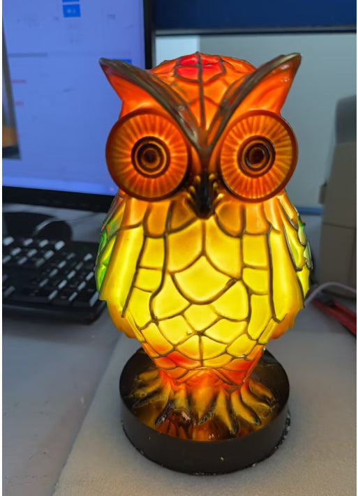 2024 3D Colored Animal Light Desk Lamp Animal Series Decorative Night Light Animal Elephant Owl Cat Vintage Table Lamp Home Decoration