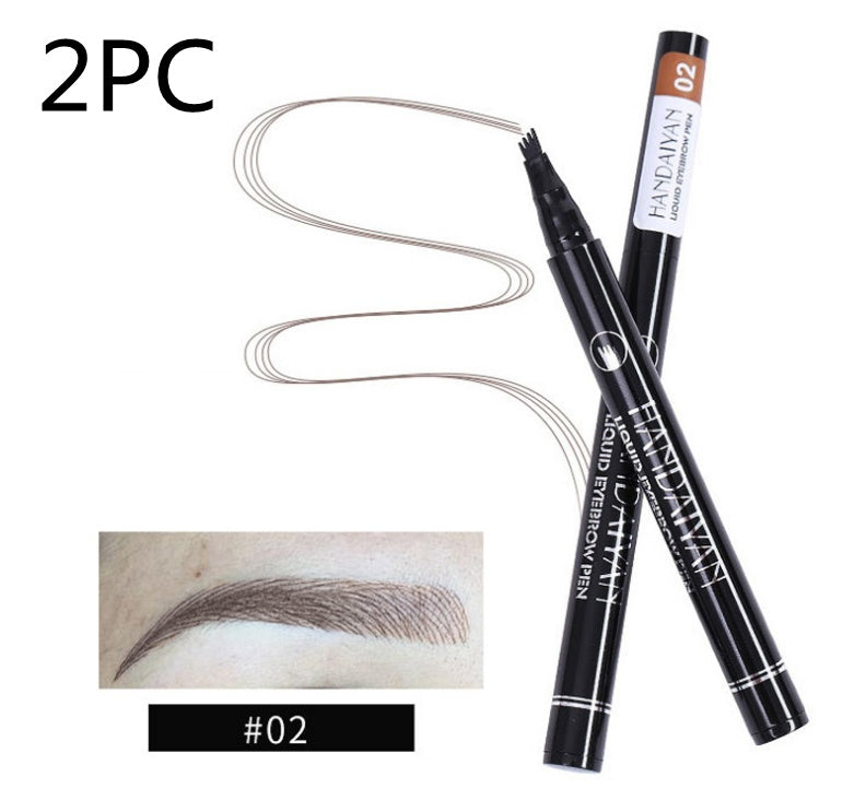Microblading Eyebrow Pencil Waterproof Fork Tip Tattoo Pen Tinted Fine Sketch Eye Brow Pencils Long Lasting Eyebrows - 𝓢𝓱𝓸𝓹𝓵𝓮𝓬𝔂