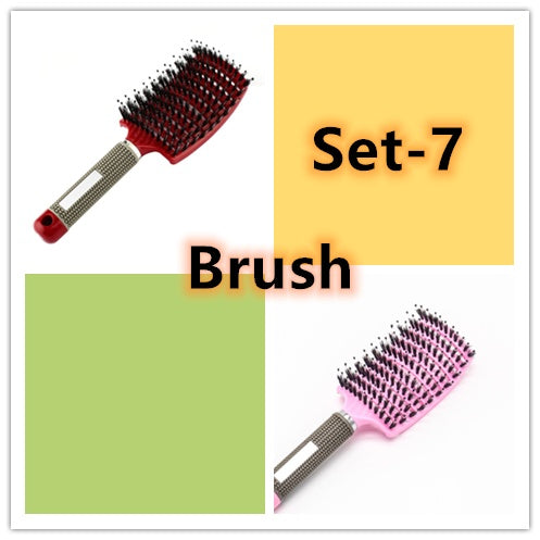 Hairbrush Anti Klit Brushy Haarborstel Women Detangler Hair Brush Bristle Nylon Scalp Massage  Teaser Hair Brush Comb - 𝓢𝓱𝓸𝓹𝓵𝓮𝓬𝔂
