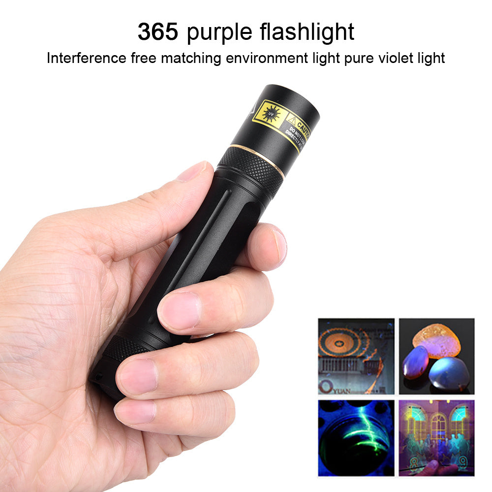 Y36 365nm 8006 365nm UV Fluorescent Agent Detection Woods Lamp Flashlight