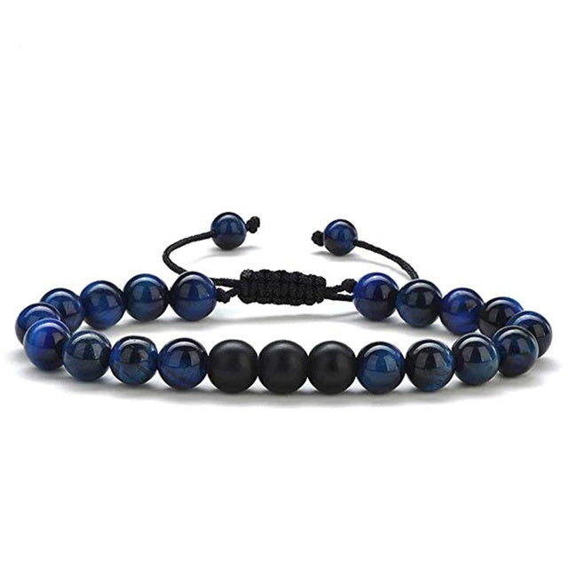 Tiger Eye Couple Bracelets Matte Black Agate Beads Bracelet - 𝓢𝓱𝓸𝓹𝓵𝓮𝓬𝔂