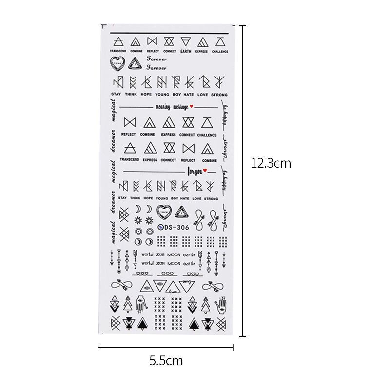 Geometric  DIY Art Nail Polish Stickers - 𝓢𝓱𝓸𝓹𝓵𝓮𝓬𝔂