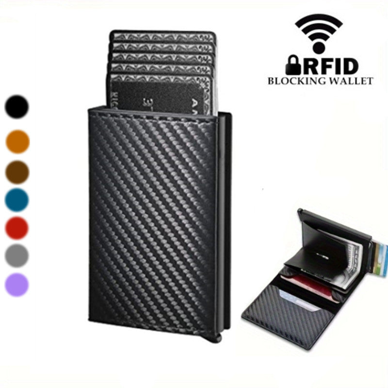 Carbon Fiber RFID Anti-theft Swiping Automatic Pop-up Card Package - 𝓢𝓱𝓸𝓹𝓵𝓮𝓬𝔂