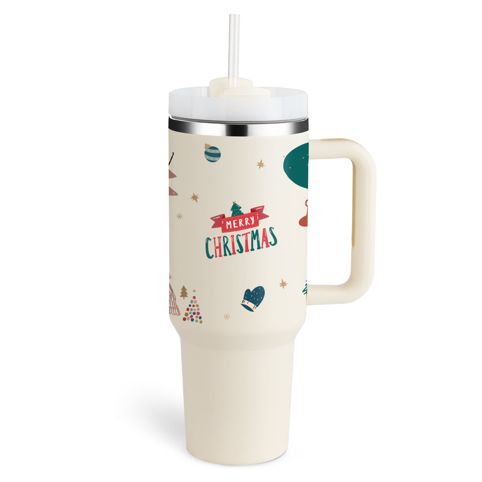 40 Oz Tumbler With Handle Straw Insulated, Stainless Steel Spill Proof Vacuum Coffee Cup Tumbler With Lid Tapered Mug Gifts For Valentine Lover Suitable For Car Gym Office Travel - 𝓢𝓱𝓸𝓹𝓵𝓮𝓬𝔂