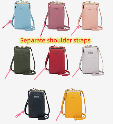 Fashion Lychee Pattern Solid Color Diagonal Shoulder Bag - 𝓢𝓱𝓸𝓹𝓵𝓮𝓬𝔂