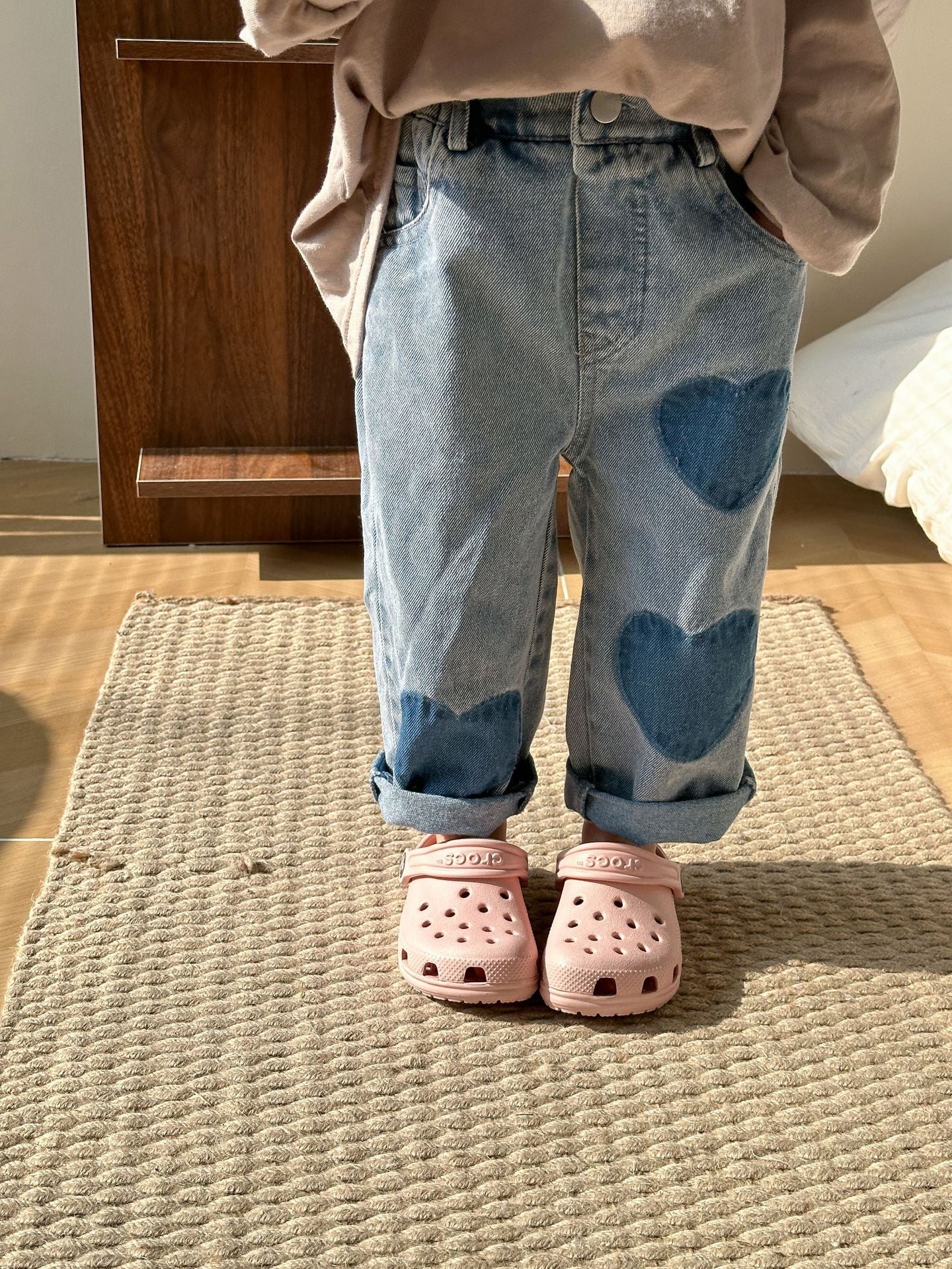 Children Soft Jeans Casual Straight Trousers - 𝓢𝓱𝓸𝓹𝓵𝓮𝓬𝔂