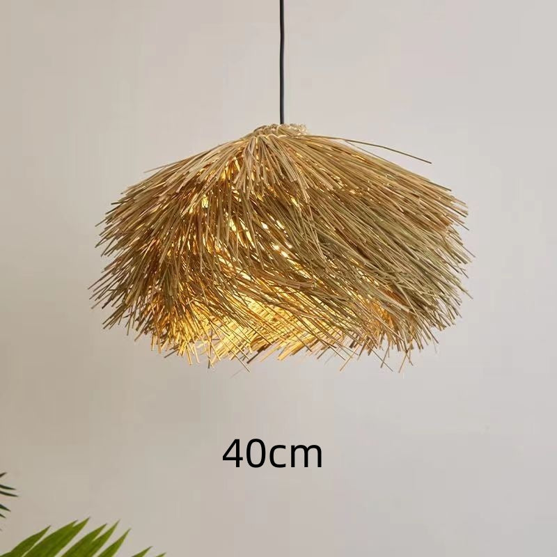 Rattan Ceiling Lamp Vintage Rattan Chinese Style Chandelier - 𝓢𝓱𝓸𝓹𝓵𝓮𝓬𝔂