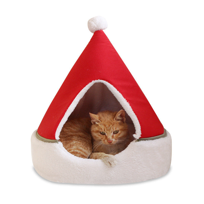 Christmas Tree Pet Bed Winter Warm Pet Nest Cat House Dog pet supplies - 𝓢𝓱𝓸𝓹𝓵𝓮𝓬𝔂