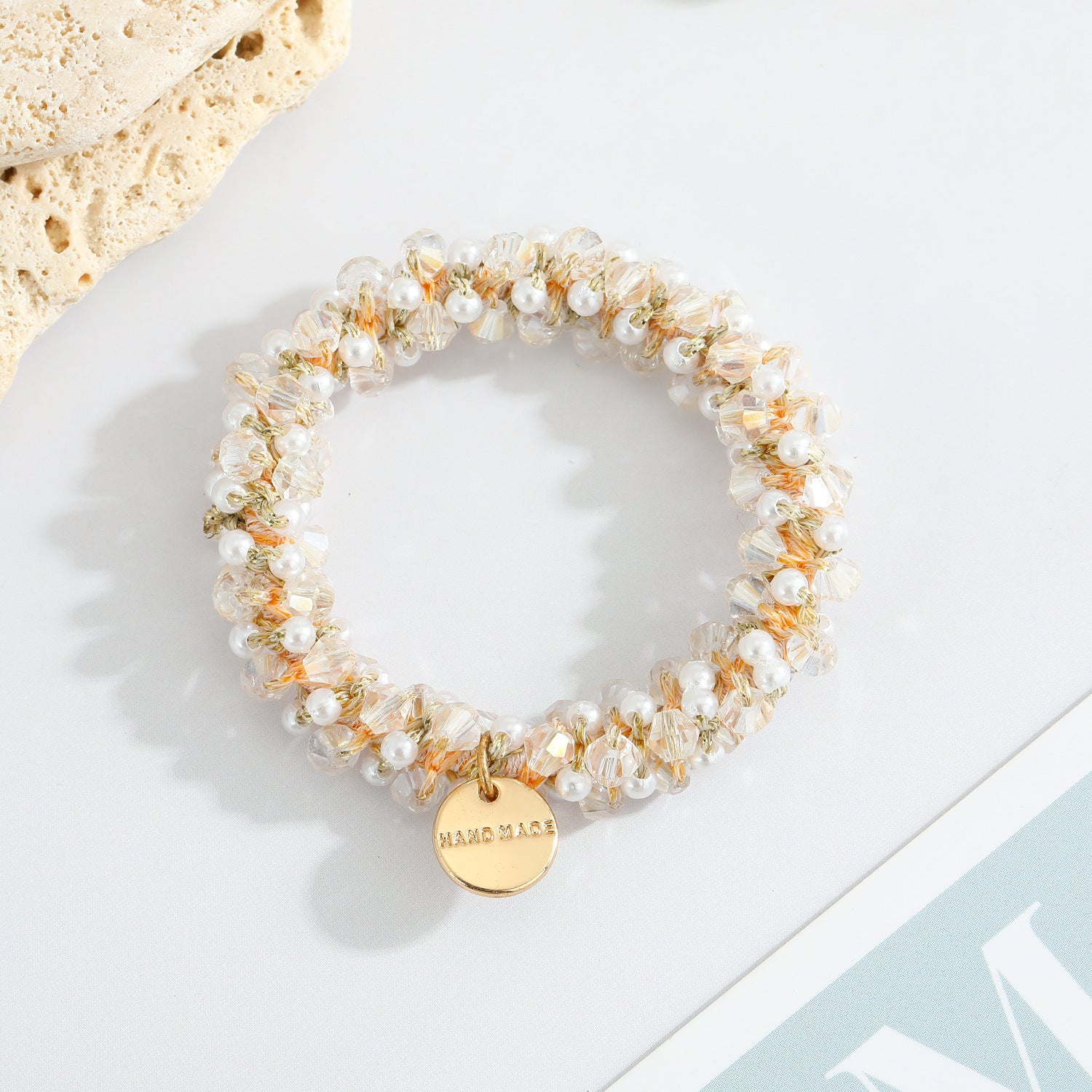 Multicolor Crystal Pearl Hair Ring Simple Girl Tieshair Bands Ins - 𝓢𝓱𝓸𝓹𝓵𝓮𝓬𝔂