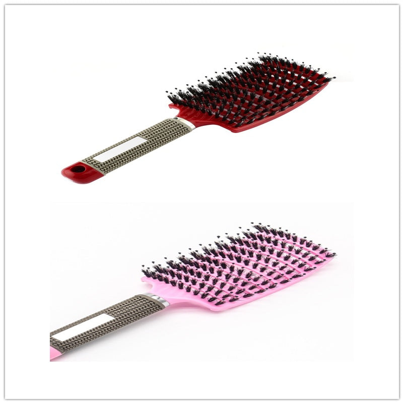 Hairbrush Anti Klit Brushy Haarborstel Women Detangler Hair Brush Bristle Nylon Scalp Massage  Teaser Hair Brush Comb - 𝓢𝓱𝓸𝓹𝓵𝓮𝓬𝔂