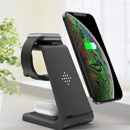 3 In 1 Fast Charging Station Wireless Charger Stand Wireless Quick Charge Dock For Phone Holder - 𝓢𝓱𝓸𝓹𝓵𝓮𝓬𝔂