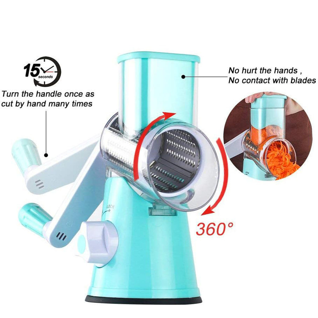 Manual Kitchen Accessories Multifunctional Round Mandoline Potato Slicer Vegetable Cutter Slicer Cheese Kitchen Gadgets - 𝓢𝓱𝓸𝓹𝓵𝓮𝓬𝔂