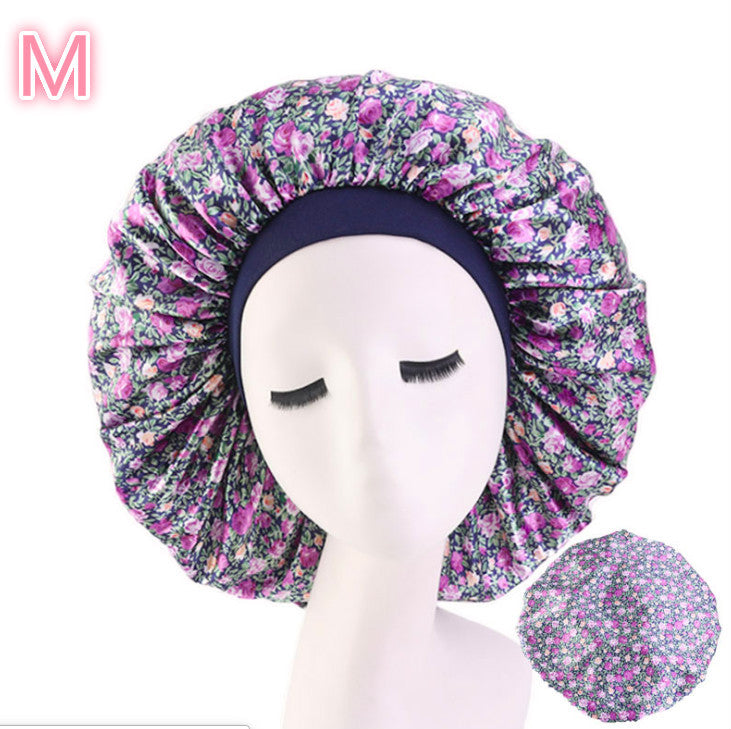 Beauty print Satin silk Bonnet sleep night cap - 𝓢𝓱𝓸𝓹𝓵𝓮𝓬𝔂