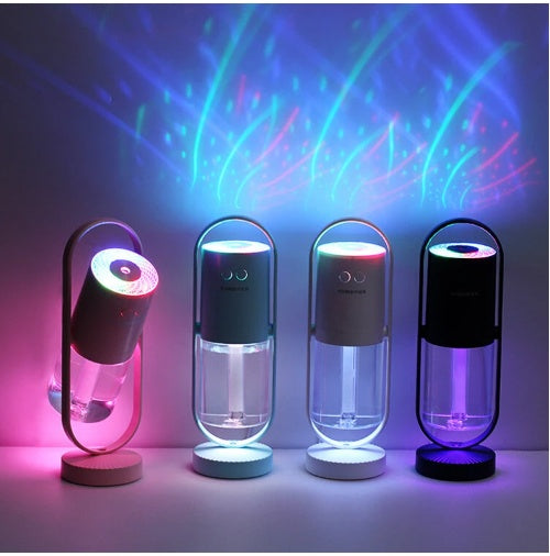 Magic Shadow USB Air Humidifier For Home With Projection Night Lights Ultrasonic Car Mist Maker Mini Office Air Purifier - 𝓢𝓱𝓸𝓹𝓵𝓮𝓬𝔂
