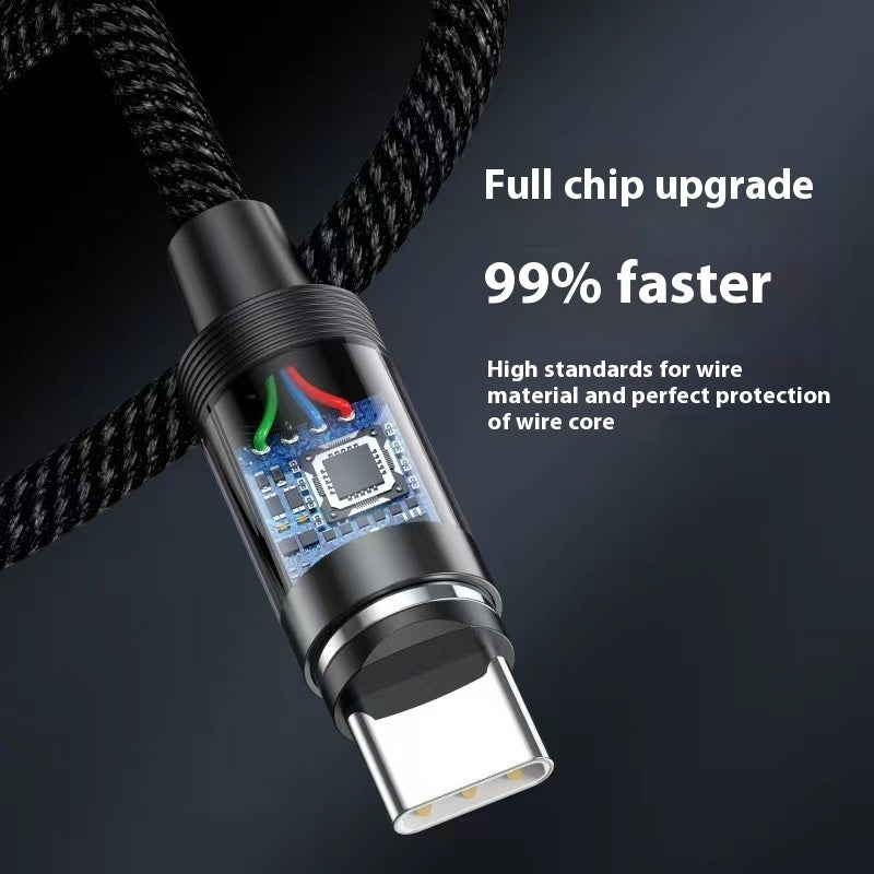 Magnetic Three-in-one Fast Charge Data Cable - 𝓢𝓱𝓸𝓹𝓵𝓮𝓬𝔂