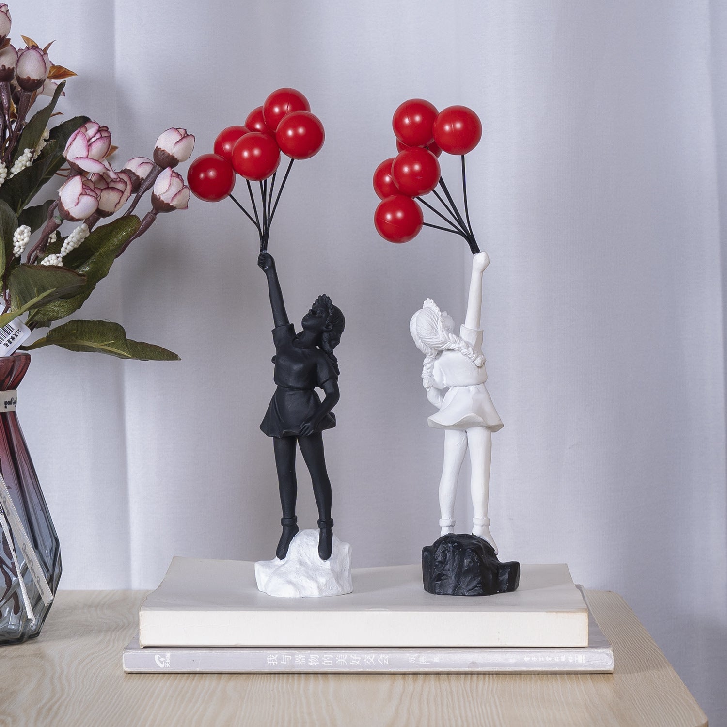 Little Girl With Balloon Art Sculpture Living Room Decorations Decoration Resin - 𝓢𝓱𝓸𝓹𝓵𝓮𝓬𝔂