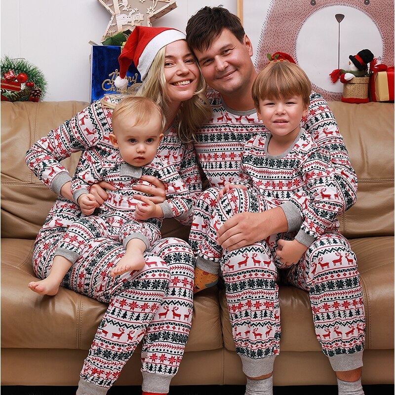 Christmas Pajamas Family Matching New Year Father Mother Kids Baby Look Clothes Set Dad Mom And Daughter Son Pyjamas Outfit - 𝓢𝓱𝓸𝓹𝓵𝓮𝓬𝔂