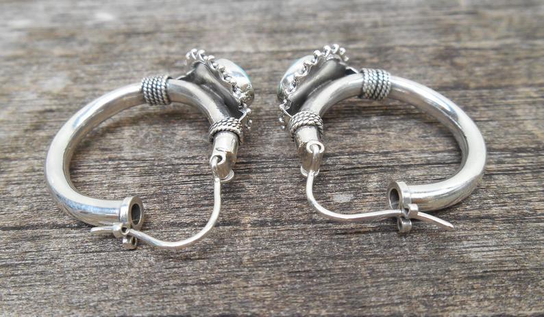 Bohemian Vintage Turquoise Earrings For European And American Ladies