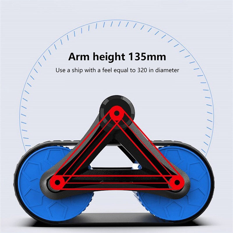 Double Wheel Abdominal Exerciser Women Men Automatic Rebound Ab Wheel Roller Waist Trainer Gym Sports Home Exercise Devices - 𝓢𝓱𝓸𝓹𝓵𝓮𝓬𝔂