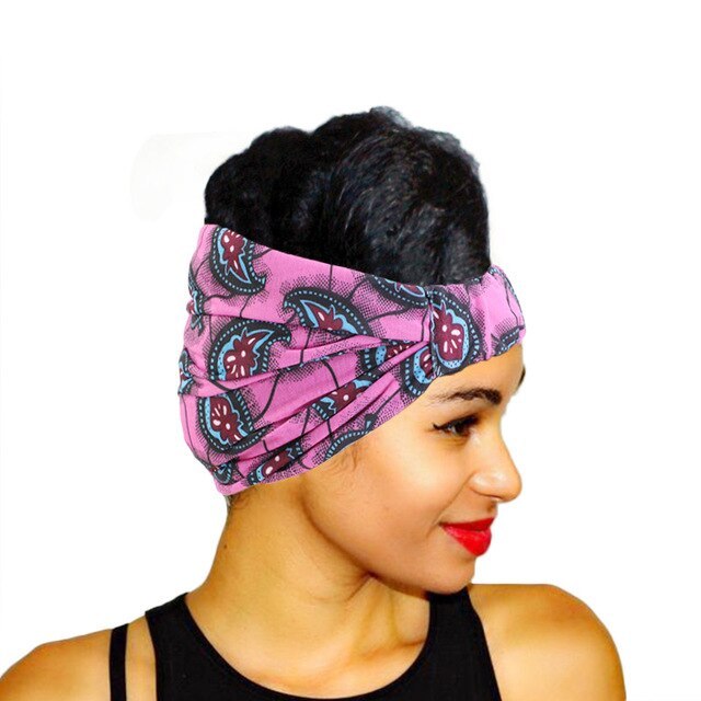 African Pattern Print Headband For Women Twist Style - 𝓢𝓱𝓸𝓹𝓵𝓮𝓬𝔂