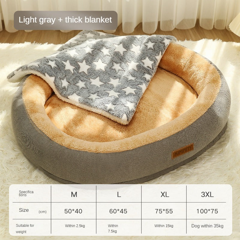 Removable And Washable Dog Bed Warm Cat Bed For Sleeping - 𝓢𝓱𝓸𝓹𝓵𝓮𝓬𝔂