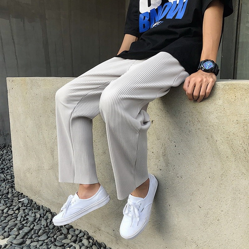 Mens Loose Pleated Fashion And Comfort Pants - 𝓢𝓱𝓸𝓹𝓵𝓮𝓬𝔂