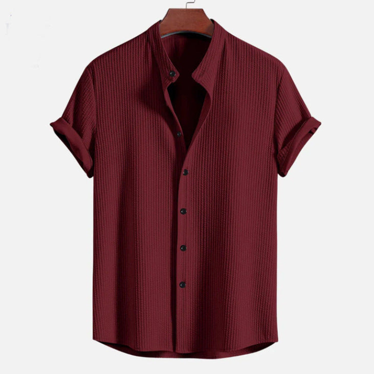 Short Sleeve Loose Shirt Top Summer Mens Clothing - 𝓢𝓱𝓸𝓹𝓵𝓮𝓬𝔂