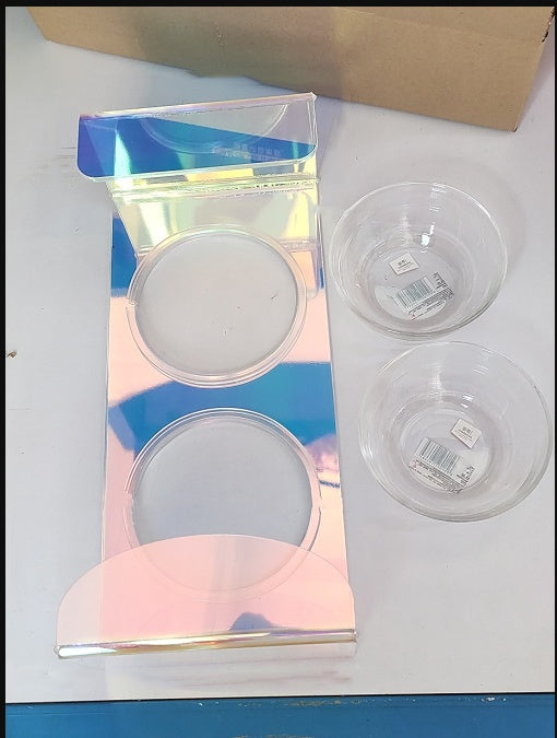 Acrylic Pet Dazzling Bowl Food Basin Small Dog - 𝓢𝓱𝓸𝓹𝓵𝓮𝓬𝔂