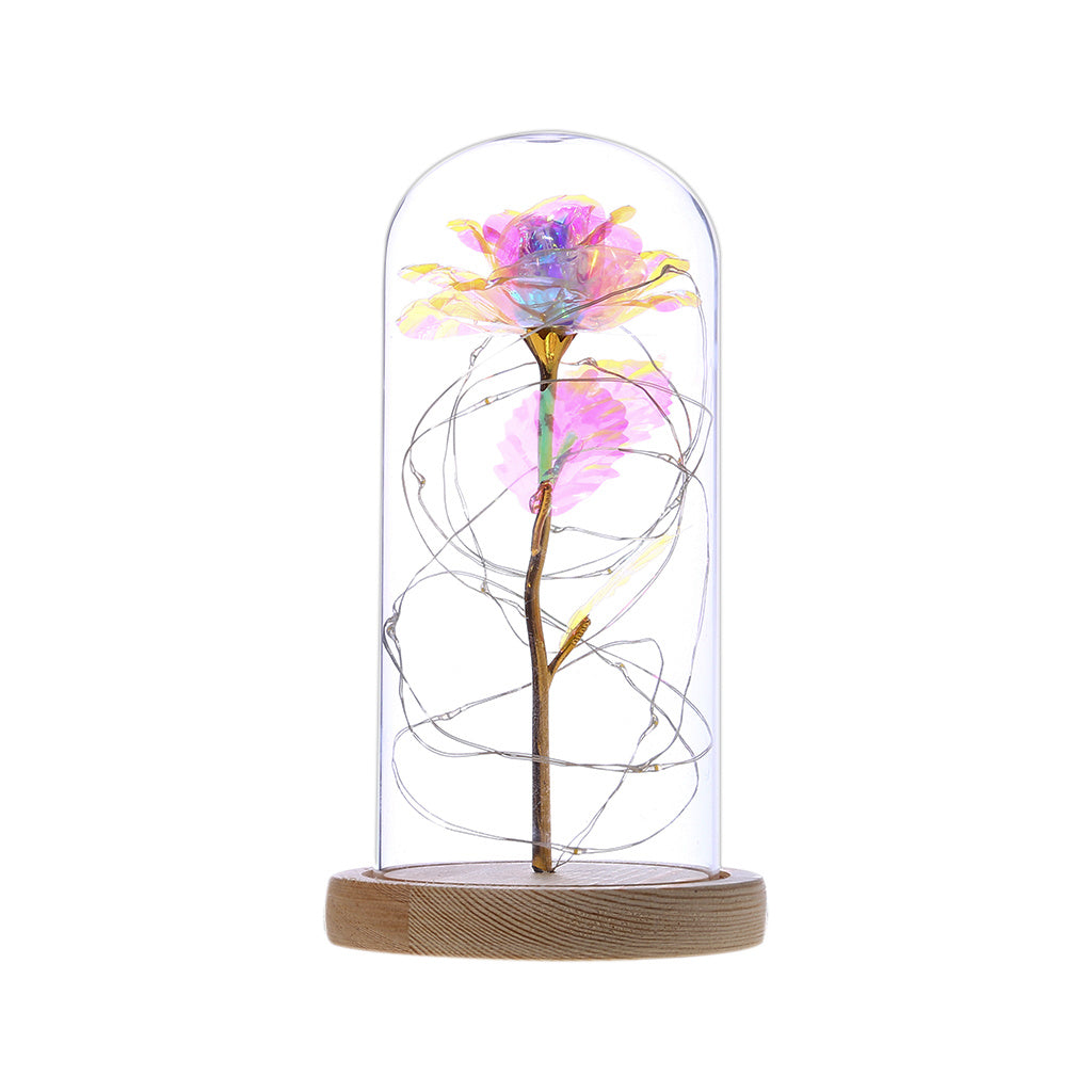Enchanted Forever Rose Flower in Glass LED Light Christmas Decoration - 𝓢𝓱𝓸𝓹𝓵𝓮𝓬𝔂