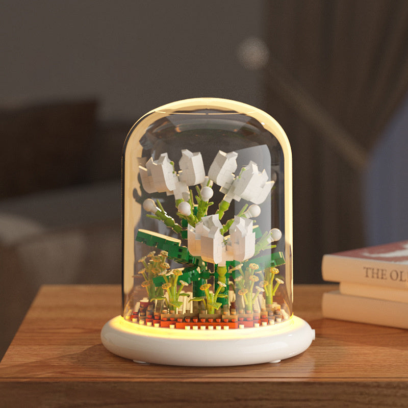 Building Block Flower Eternal Rose Small Particle Building Block Assembly Toy Gift Desktop Decoration - 𝓢𝓱𝓸𝓹𝓵𝓮𝓬𝔂