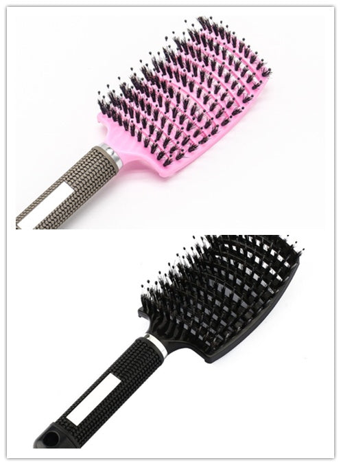 Hairbrush Anti Klit Brushy Haarborstel Women Detangler Hair Brush Bristle Nylon Scalp Massage  Teaser Hair Brush Comb - 𝓢𝓱𝓸𝓹𝓵𝓮𝓬𝔂