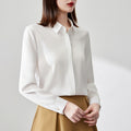 Graceful Satin Top OL Business Clothing Shirt For Women - 𝓢𝓱𝓸𝓹𝓵𝓮𝓬𝔂