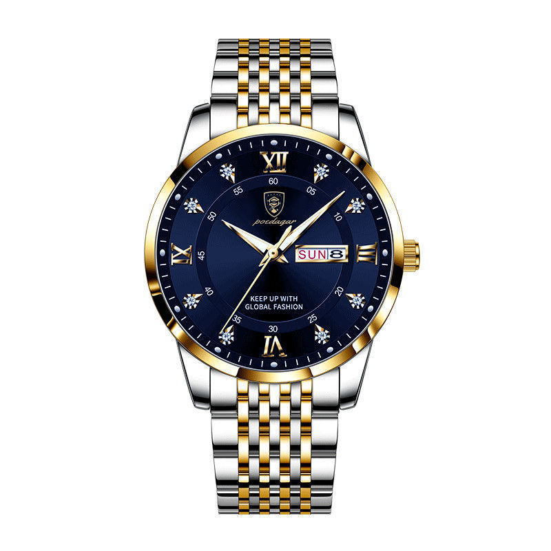 New Men's Watch Waterproof Luminous Calendar - 𝓢𝓱𝓸𝓹𝓵𝓮𝓬𝔂