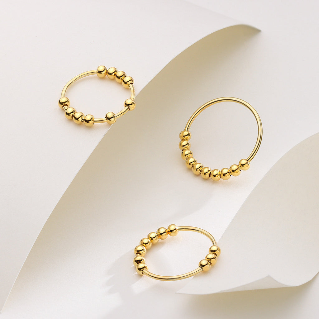 S925 Sterling Silver Ten Beads Relieve Anxiety Lucky Ring - 𝓢𝓱𝓸𝓹𝓵𝓮𝓬𝔂