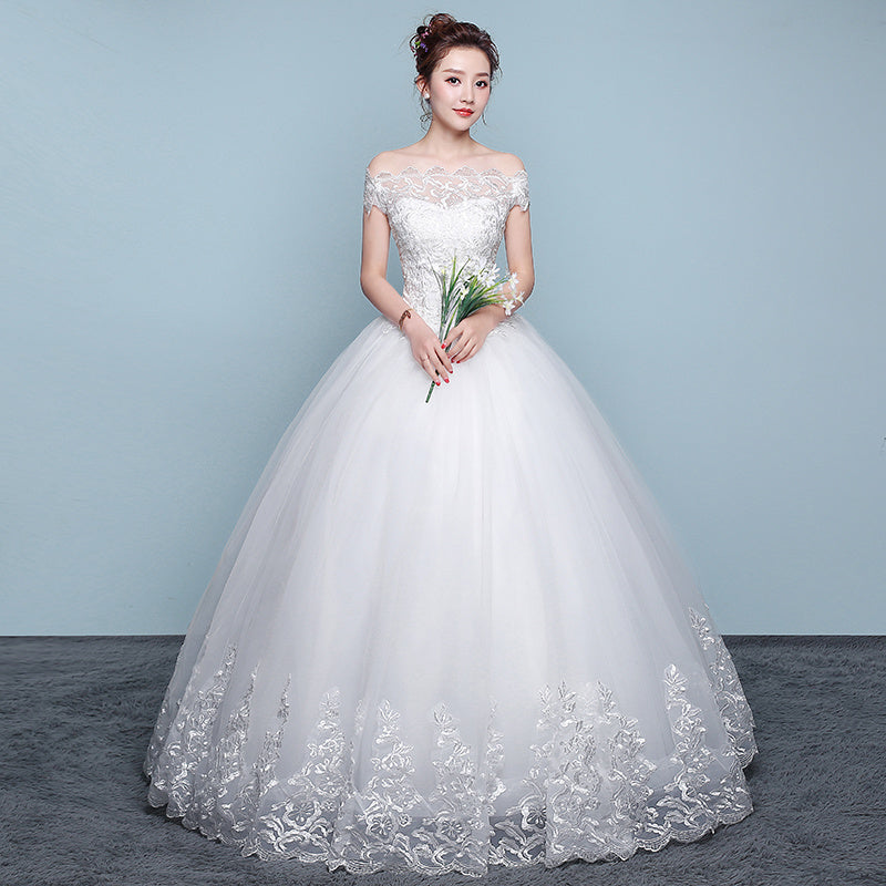 Qidi wedding dress shoulder wedding dress - 𝓢𝓱𝓸𝓹𝓵𝓮𝓬𝔂