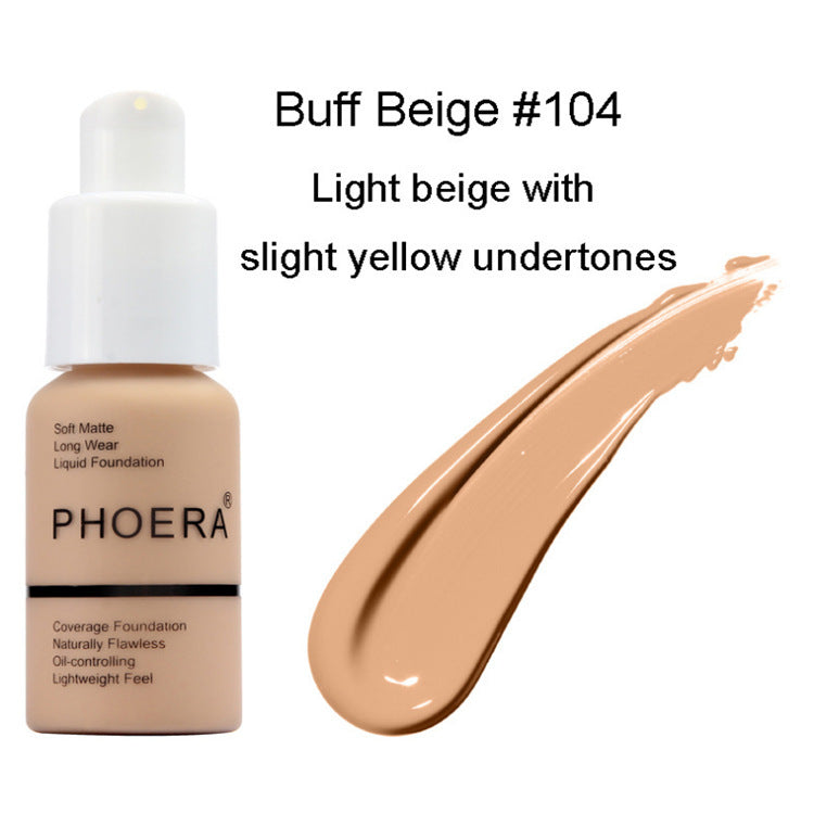Explosive Press Type Oil Control Natural Color Matte Concealer Foundation Cream - 𝓢𝓱𝓸𝓹𝓵𝓮𝓬𝔂