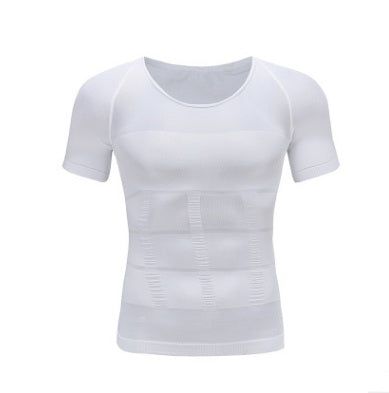 Male Chest Compression T-shirt Fitness Hero Belly Buster Slimming - 𝓢𝓱𝓸𝓹𝓵𝓮𝓬𝔂