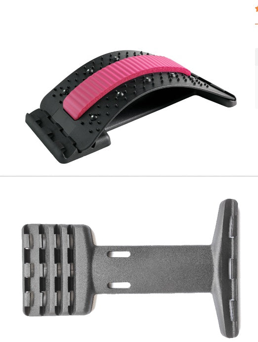 Back Stretcher Adjustable Back Cracker Massage Waist Neck Fitness Lumbar Cervical Spine Support Pain Relief - 𝓢𝓱𝓸𝓹𝓵𝓮𝓬𝔂