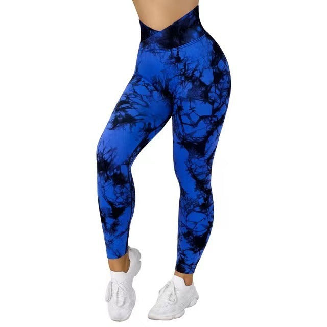 Seamless Tie Dye Leggings Women Yoga Pants Push Up Sport Fitness Running Gym Leggings - 𝓢𝓱𝓸𝓹𝓵𝓮𝓬𝔂