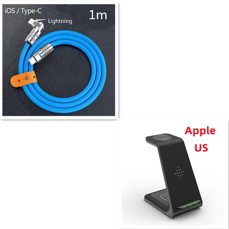 3 In 1 Fast Charging Station Wireless Charger Stand Wireless Quick Charge Dock For Phone Holder - 𝓢𝓱𝓸𝓹𝓵𝓮𝓬𝔂