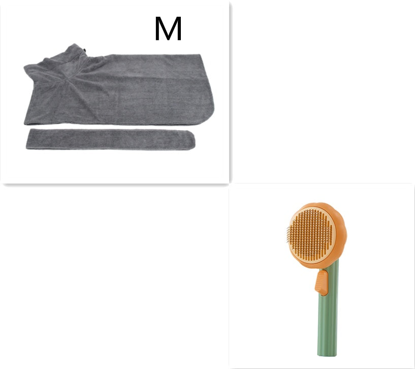 New Pet Cat Brush Hot Selling Hand-held Steel Wire Self-cleaning Comb Looper For Hair Removal - 𝓢𝓱𝓸𝓹𝓵𝓮𝓬𝔂