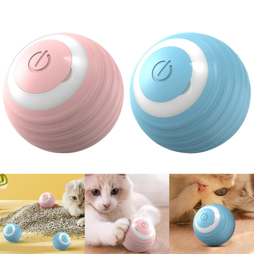 Automatic Moving Bouncing Rolling Ball Smart Cat Toy Ball Self-Moving Kitten Toy For Indoor Cat Kitten - 𝓢𝓱𝓸𝓹𝓵𝓮𝓬𝔂